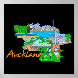 Auckland - New Zealand Poster