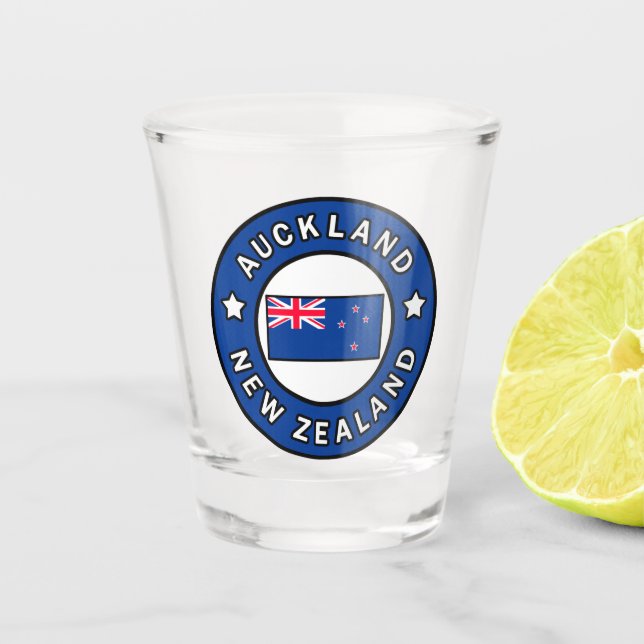 Auckland New Zealand Shot Glass (Front)