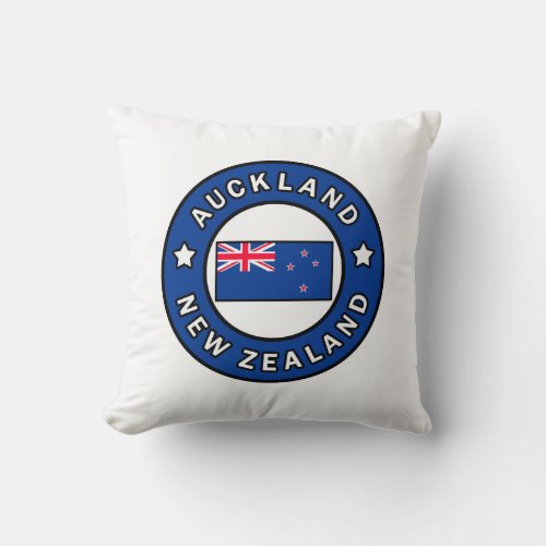 Auckland New Zealand Throw Pillow