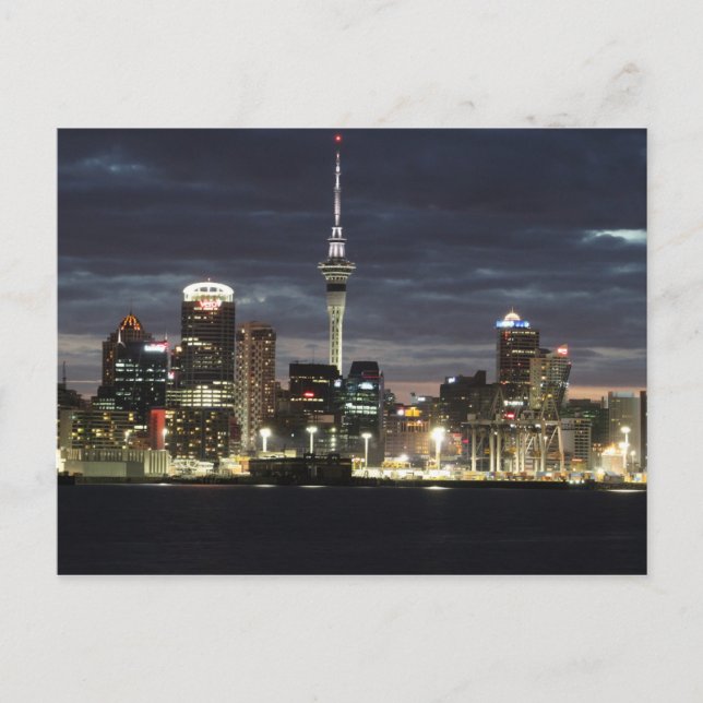 Auckland @ Night Postcard (Front)
