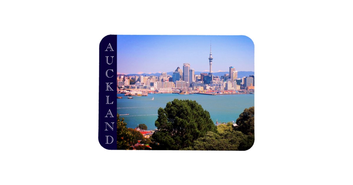 auckland skyline nz magnet | Zazzle