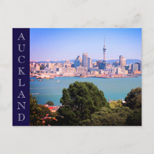 auckland skyline nz postcard