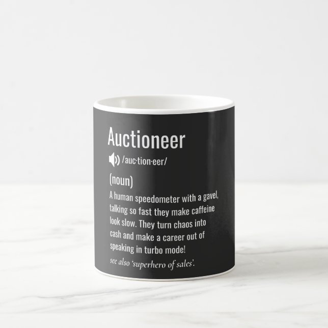 Auctioneer Appreciation Real Estate Coffee Mug (Center)