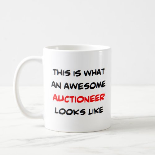 auctioneer awesome coffee mug