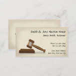 Auctioneer Judge Business Card at Zazzle