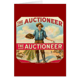 Auctioneer Vintage Cigar Label Auction