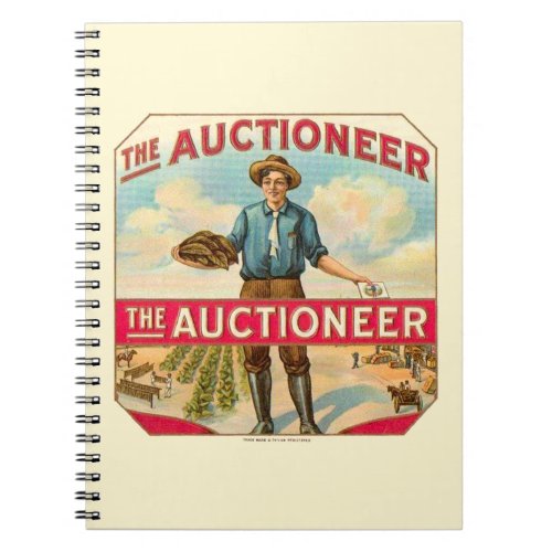 Auctioneer Vintage Cigar Label Auction Notebook