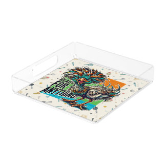 Audacious Avian Acrylic Tray