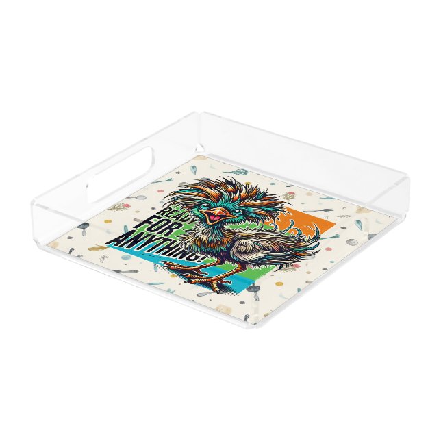 Audacious Avian Acrylic Tray (Angled)