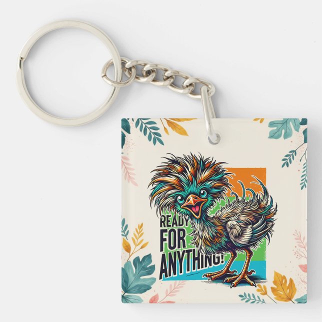 Audacious Avian Keychain (Front)