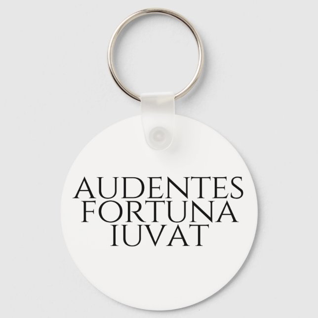 Audentes Fortuna Iuvat Keychain (Front)