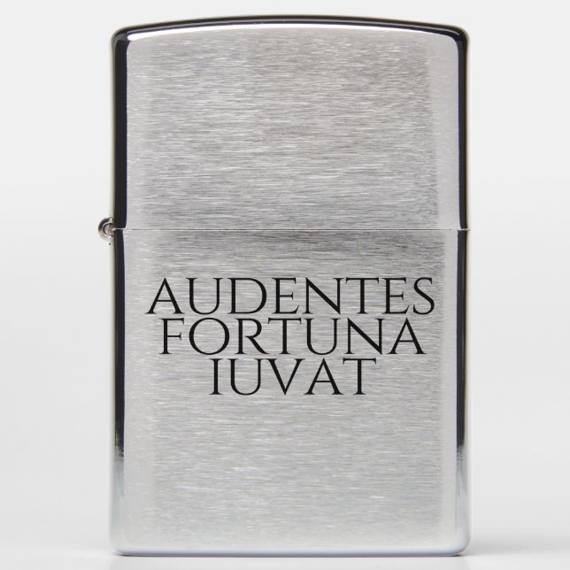 Audentes Fortuna Iuvat Zippo Lighter (Front)