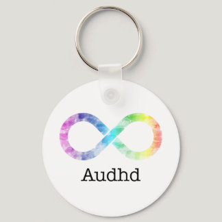 Audhd (adhd and autistic) neurodiversity keychain