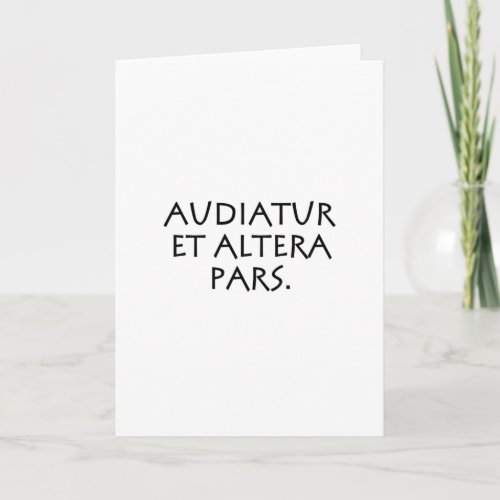 Audiatur et altera pars card