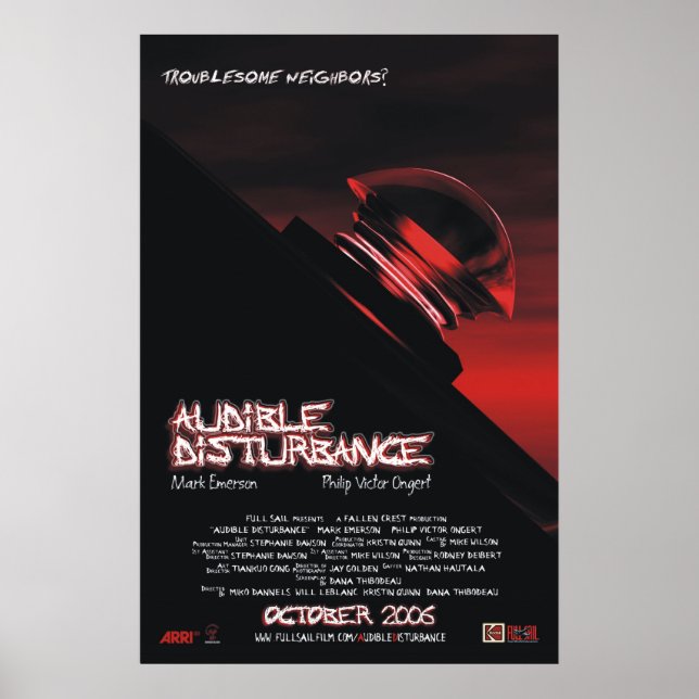 Audible Disturbance Poster (Front)
