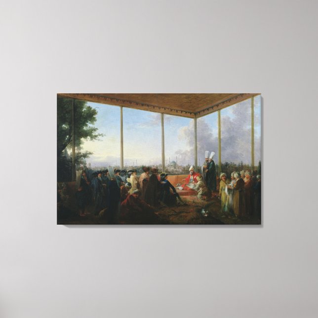 Audience Given in Constantinople Canvas Print (Front)