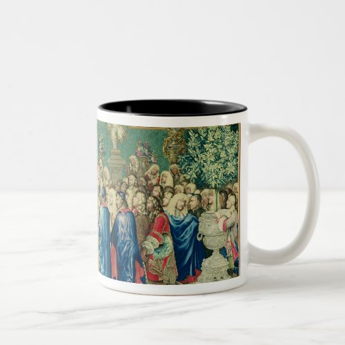 Audience Granted by Louis XIV  to the Count Two_Tone Coffee Mug