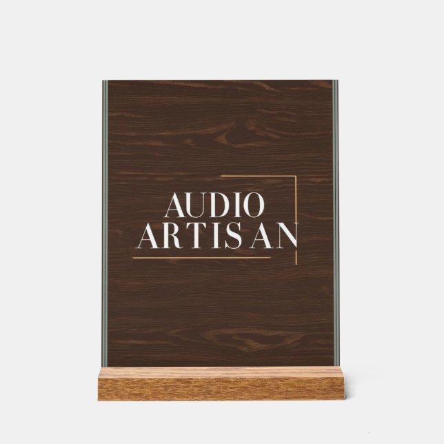 Audio Artisan Acrylic Sign (Front)