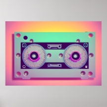 Audio cassett | Music | Retro | Digital Art |