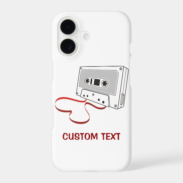 Audio Cassette Case-Mate iPhone Case (Back)