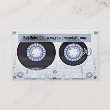 Audio Cassette Dj Business Card by all_items at Zazzle
