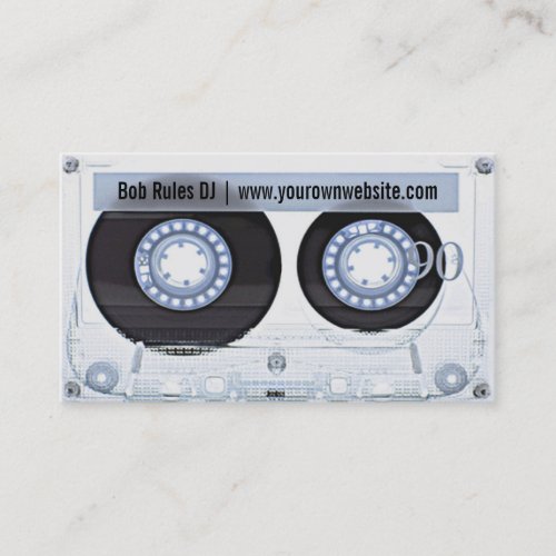 Audio Cassette DJ Business Card