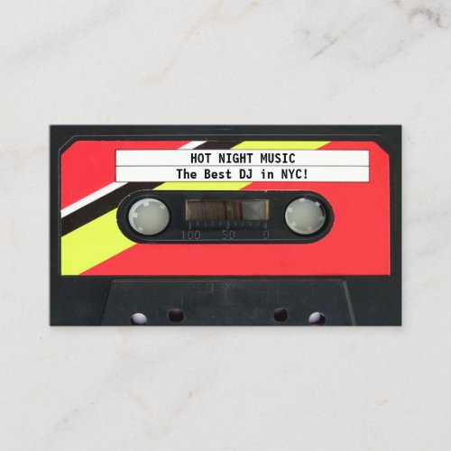 Audio Cassette DJ Business Card