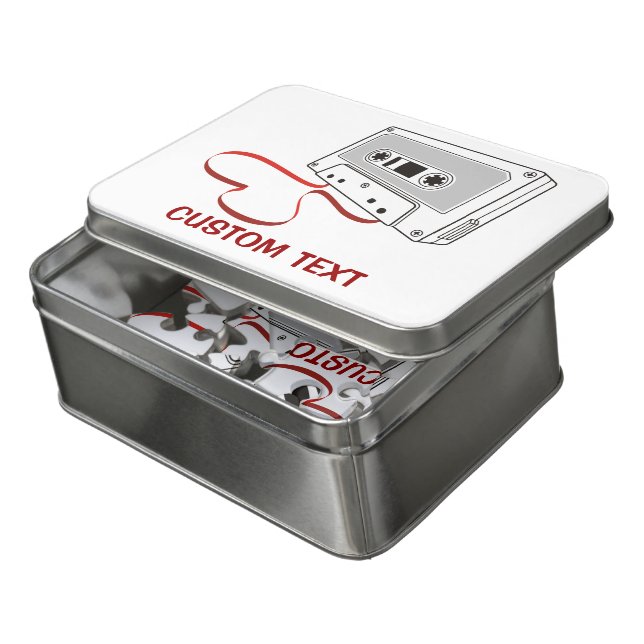 Audio Cassette Jigsaw Puzzle (Lid Open)
