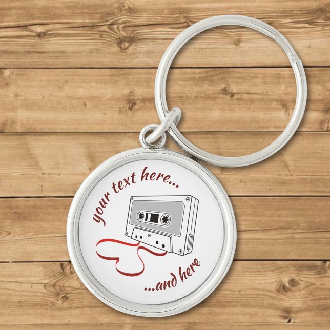 Audio cassette keychain (Creator Uploaded)