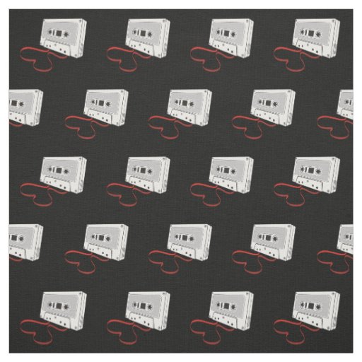 Audio Cassette Pattern Fabric