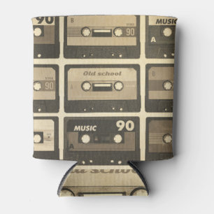 Audio Cassette, Retro Poster Hip-Hop. Can Cooler