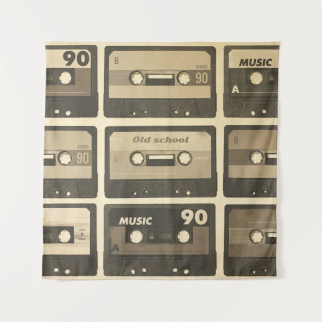 Audio Cassette, Retro Poster Hip-Hop. Tapestry (Front)