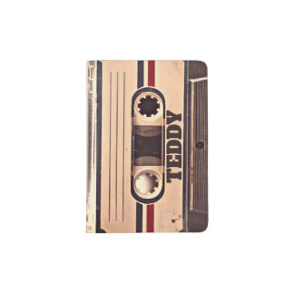 Audio Cassette Retro Style Passport Holder