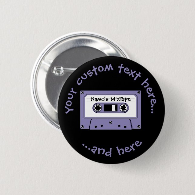 Audio Cassette Tape Button (Front & Back)