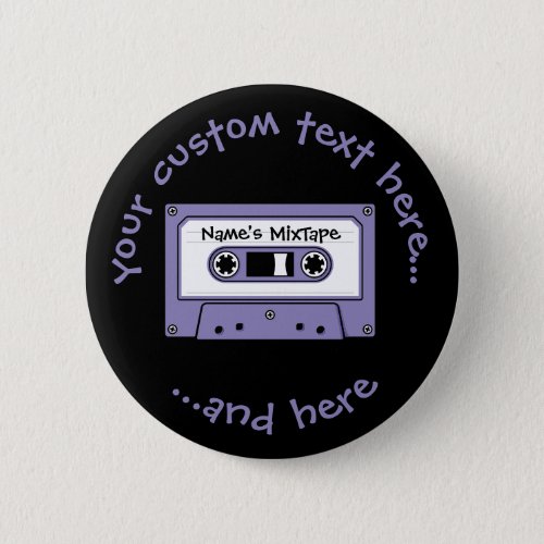 Audio Cassette Tape Button