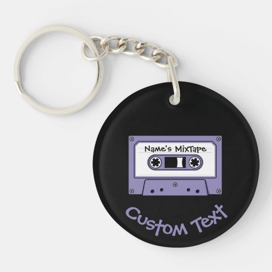 Audio Cassette Tape Keychain