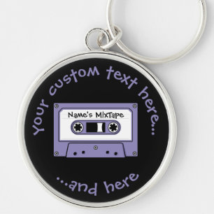Audio Cassette Tape Keychain
