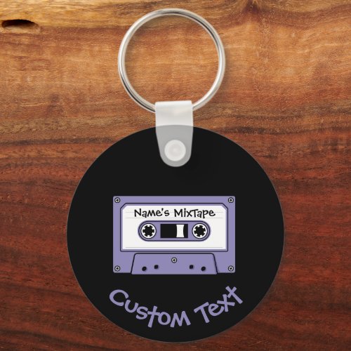 Audio Cassette Tape Keychain