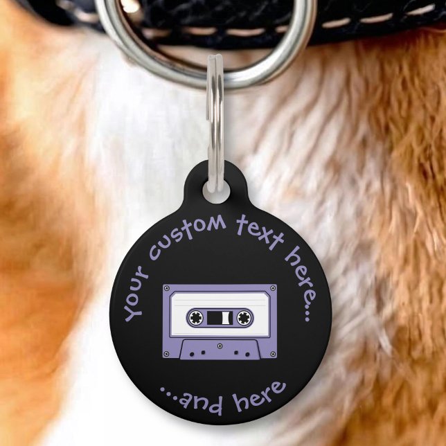 Audio Cassette Tape Pet ID Tag (Creator Uploaded)