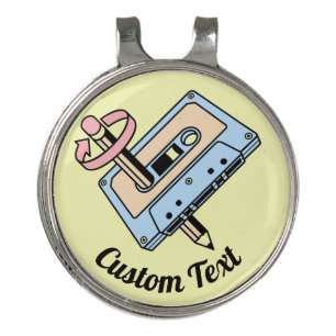 Audio Cassette with Pencil Golf Hat Clip