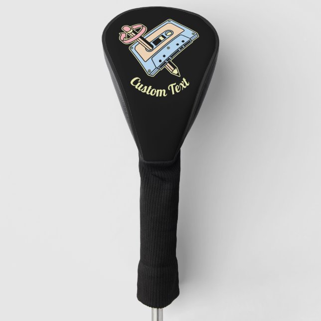 Audio Cassette with Pencil Golf Head Cover (Front)