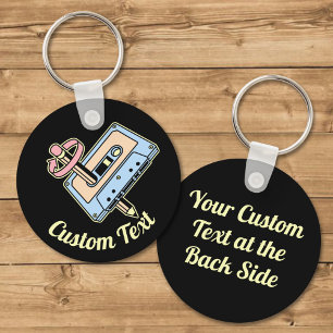 Audio Cassette with Pencil Keychain