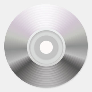 Audio CD Round Sticker