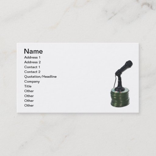 Customizable Audio Disks Business Cards