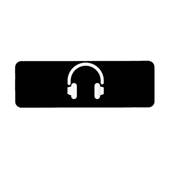 Audio Engineer Audiophile Dj Music Lover Headphone Label (Front)