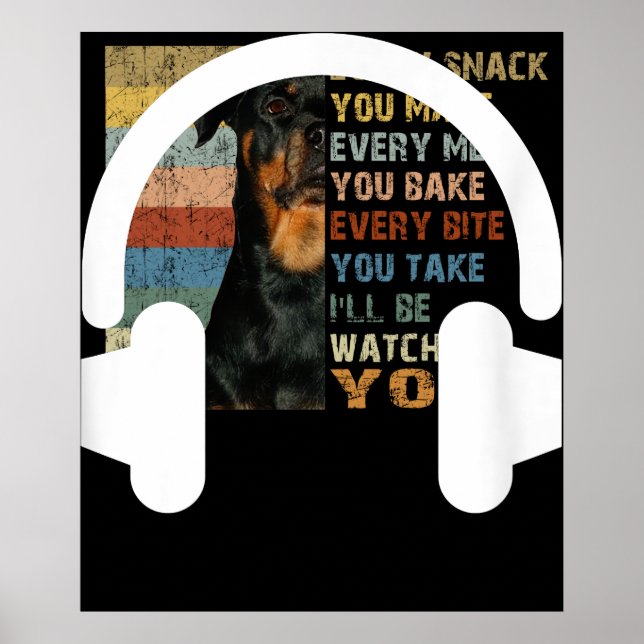 Audio Engineer Audiophile Dj Music Lover Headphone Poster (Front)