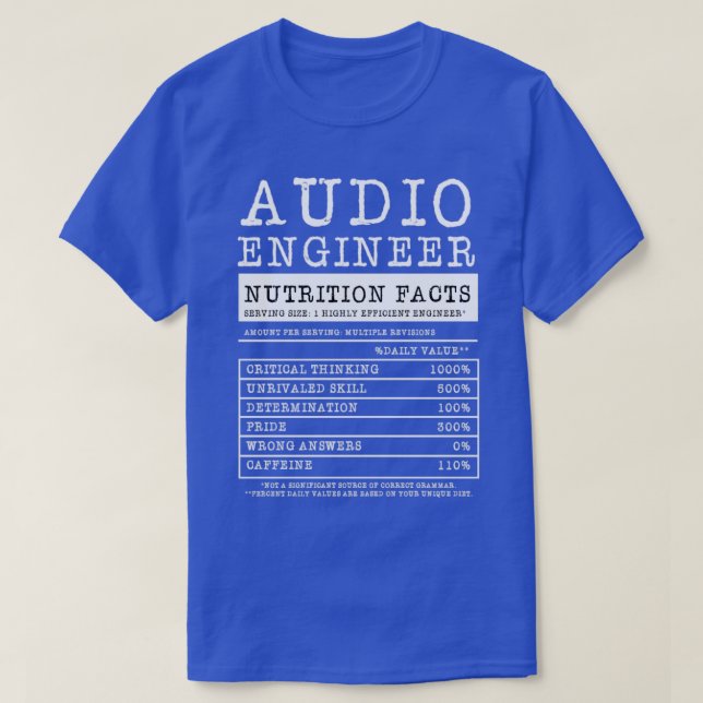 Audio Engineer  Gift Sound Engineering Gifts  T-Shirt (Design Front)