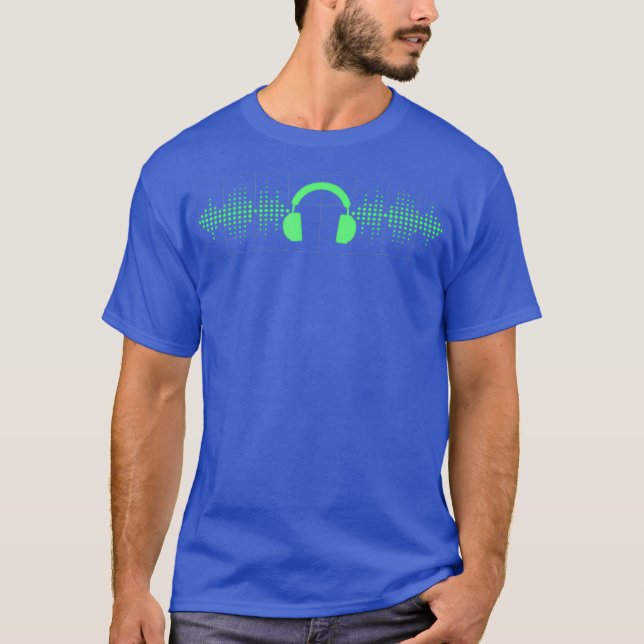 Audio Engineer Headphone For Audiophile And Fans T-Shirt (Front)
