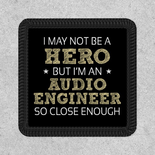 Audio Engineer Novelty Patch (Front)