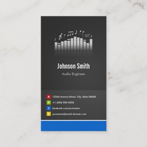 Audio Engineer - Premium Creative Innovative Business Card Templates